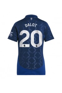 Fotbalové Dres Manchester United Diogo Dalot #20 Dámské Venkovní Oblečení 2024-25 Krátký Rukáv